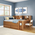 Jack Full Captain’s Bed With Bookcase & Desk