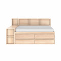 Jack Full Captain’s Bed With Bookcase & Desk