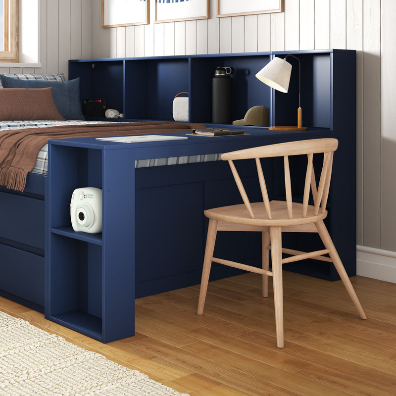 Jack Full Captain’s Bed With Bookcase & Desk