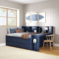 Jack Full Captain’s Bed With Bookcase & Desk