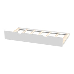 175261-002 : Component Trundle Bed w/ 7 pcs Slat Roll and Rubber Castors, White