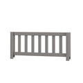 Gray slatted toddler bed rail guard for children's beds, safety bed rail and crib guard for toddler transition
