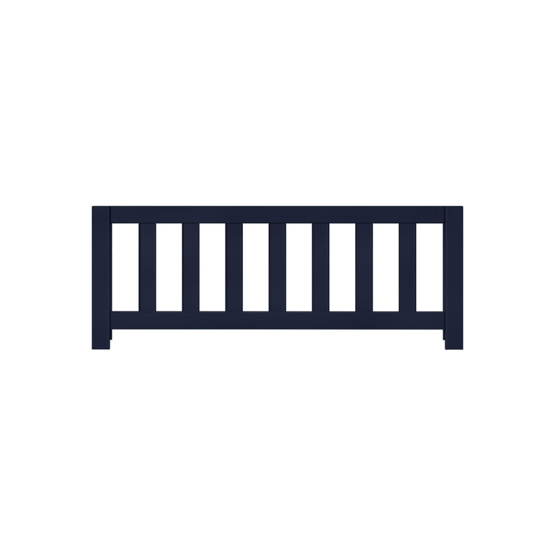 Black wooden baby crib toddler safety bed rail.