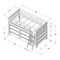 Twin Low Loft Bed With Bookcases
