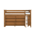 Twin Low Loft Bed With Bookcases