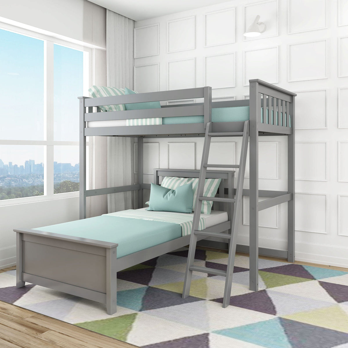 Twin Over Twin L-shaped Bunk Bed – Max And Lily