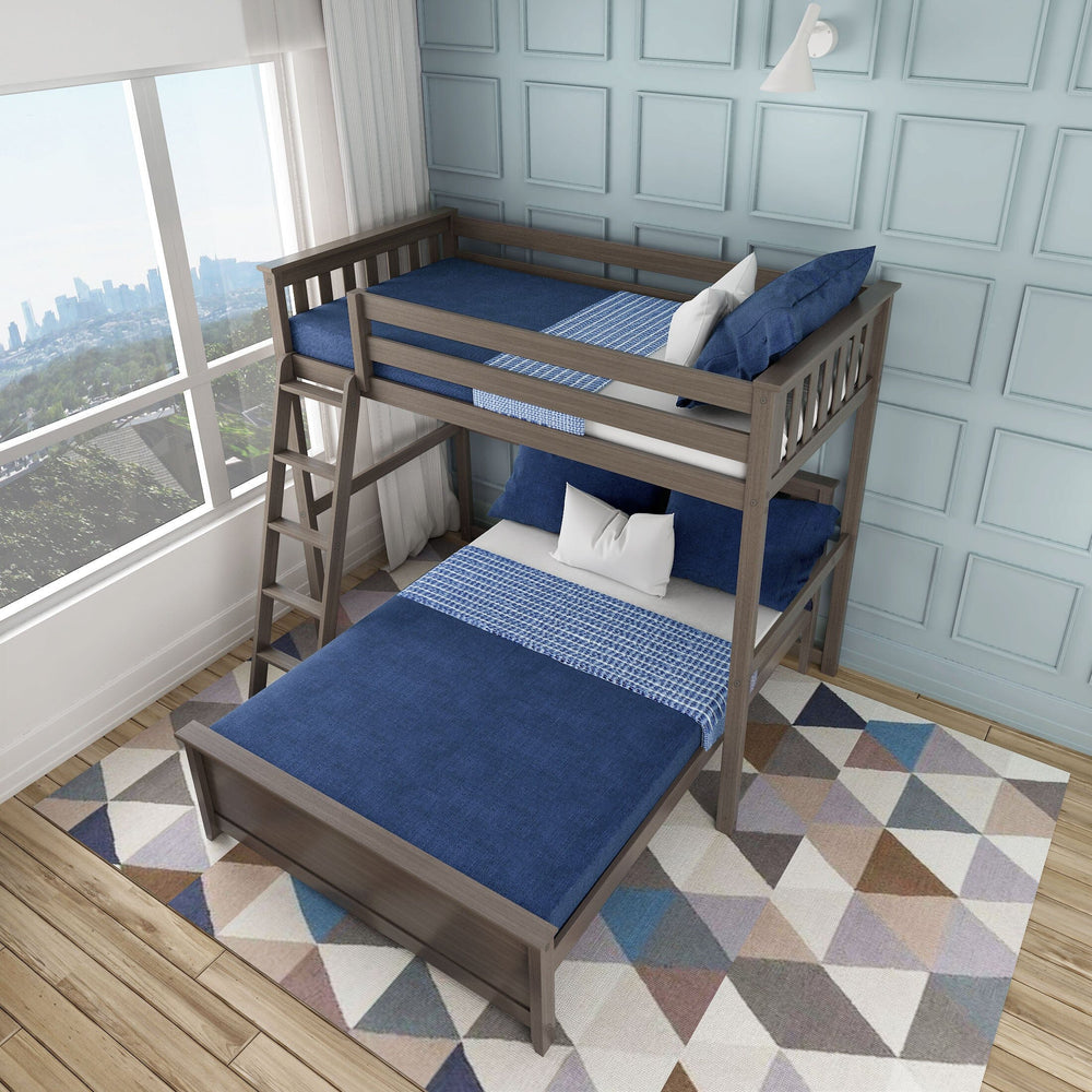 18-812-151 : Bunk Beds L-Shaped Twin Over Full Bunk Bed, Clay