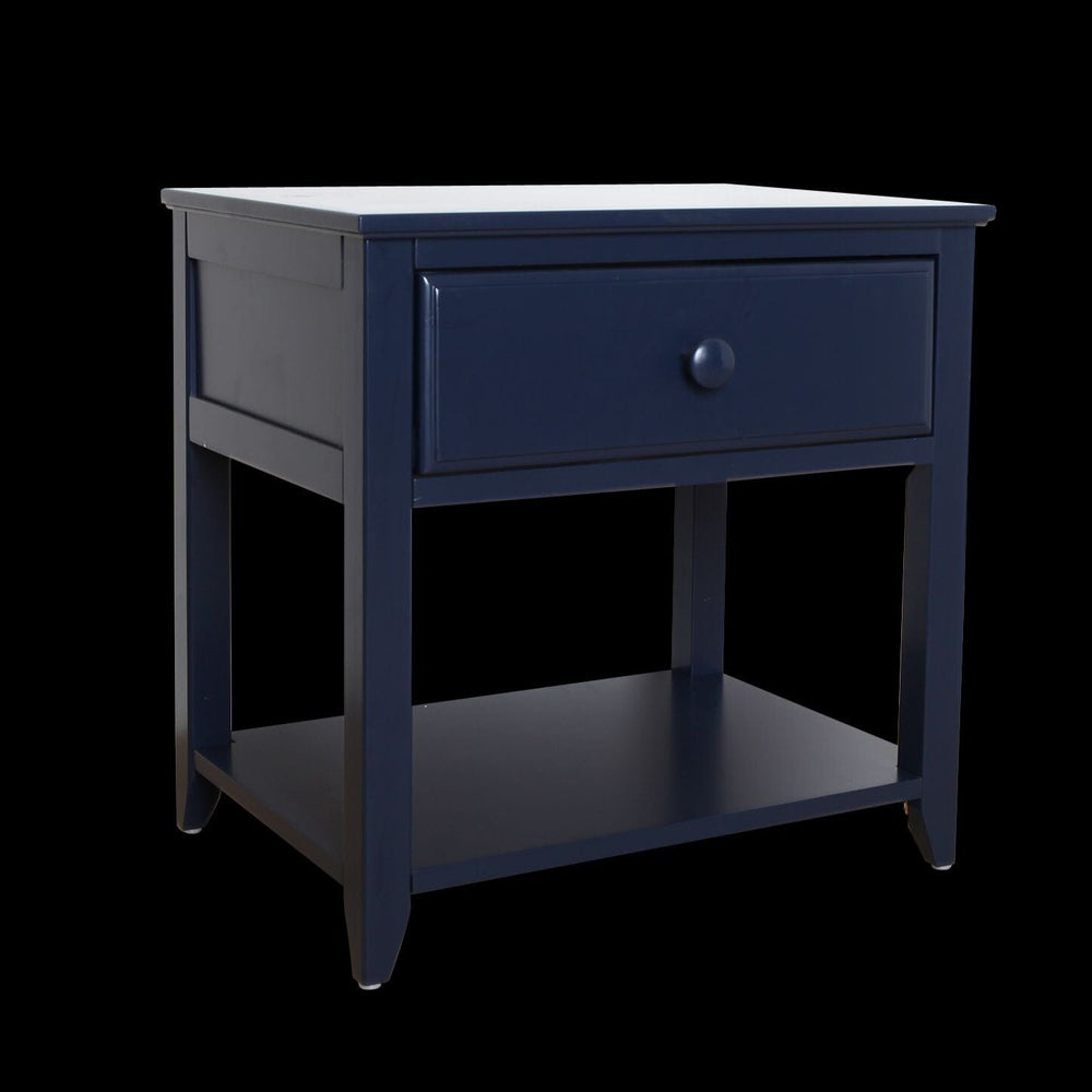 180001-131 : Furniture Nightstand with Drawer and Shelf, Blue