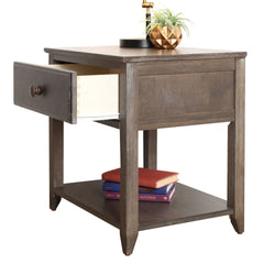 180001-151 : Furniture Nightstand with Drawer and Shelf, Clay