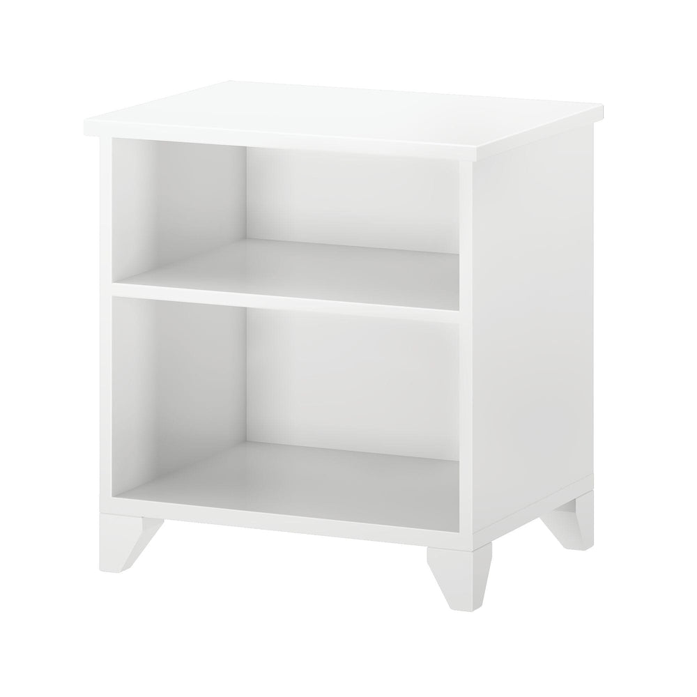 180010-002 : Furniture Nightstand with Shelves, White