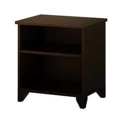 180010-005 : Furniture Nightstand with Shelves, Espresso