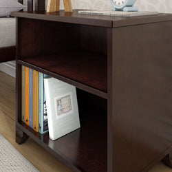 180010-005 : Furniture Nightstand with Shelves, Espresso