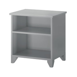 180010-121 : Furniture Nightstand with Shelves, Grey