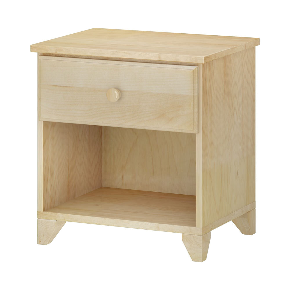 180011-001 : Nightstand Nightstand with 1 Drawer, Natural