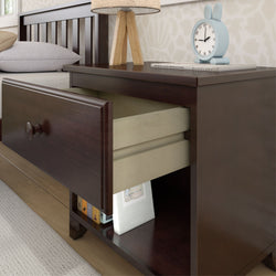 180011-005 : Furniture Nightstand with 1 Drawer, Espresso