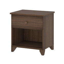 180011-008 : Furniture Nightstand with 1 Drawer, Walnut