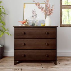 180013-005 : Furniture 3-Drawer Dresser, Espresso