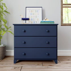 180013-131 : Furniture 3-Drawer Dresser, Blue