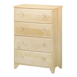 180014-001 : Furniture 4-Drawer Dresser, Natural