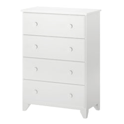 180014-002 : Furniture 4-Drawer Dresser, White