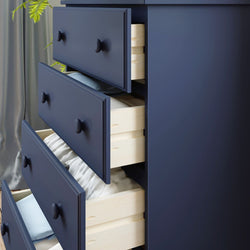 180014-131 : Furniture 4-Drawer Dresser, Blue