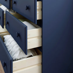 180016-131 : Furniture 6-Drawer Dresser, Blue