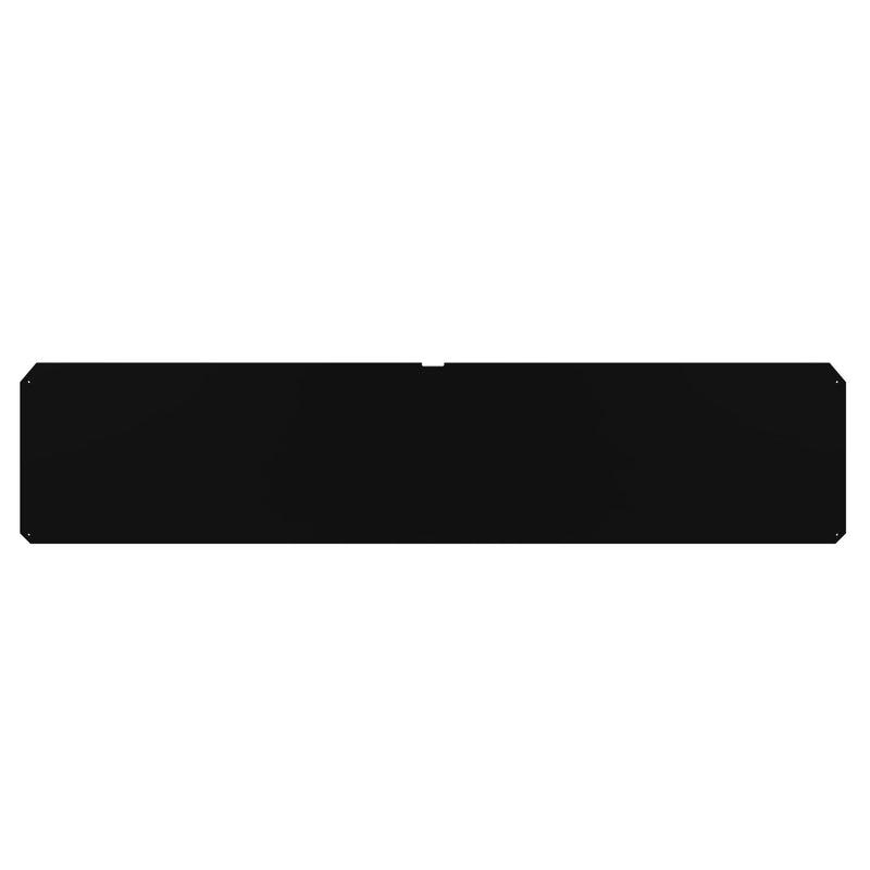Black rectangle template for customizable DIY garage tool shadow board.