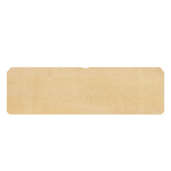 Rectangular birch wood board for crafts and DIY projects.