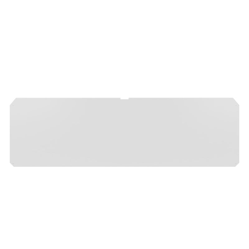 White blank page with rounded corners isolated on a plain background.