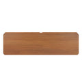 Wooden desk top surface isolated on white background, ideal for modern office furniture or home workspace setup.