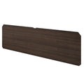 Luxurious dark wood headboard for bedroom decor and comfort.