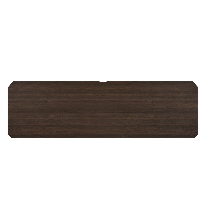 Rustic dark wood tabletop with smooth grain texture for furniture.