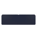 Rectangular black blank signboard isolated on white background.