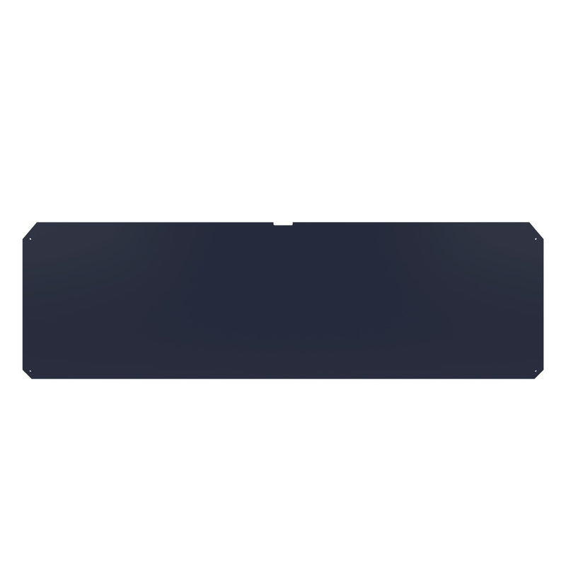 Rectangular black blank signboard isolated on white background.