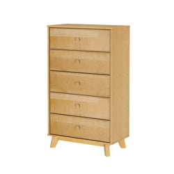 1800215000-001 : Furniture Max & Lily 5 Drawer Dresser, Natural