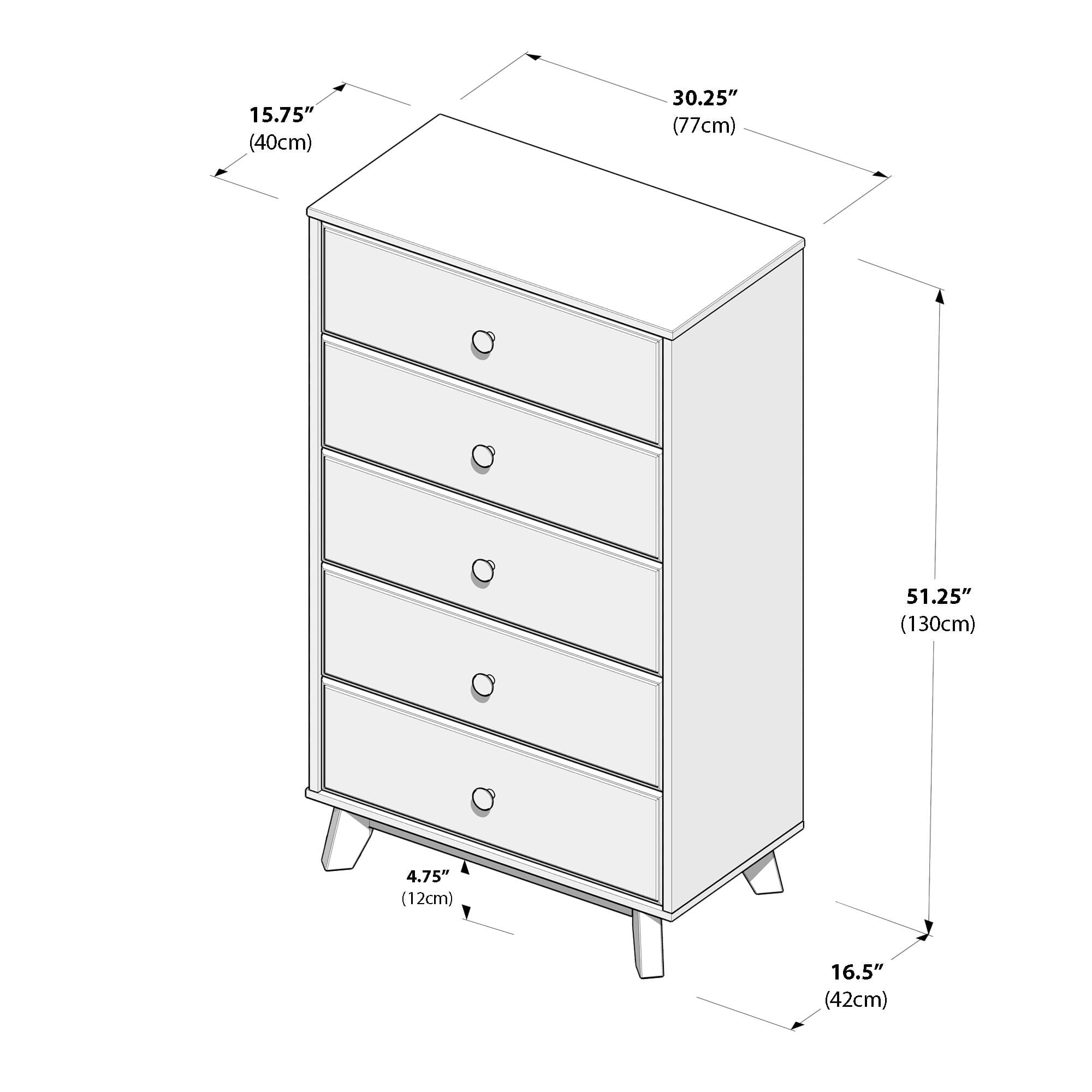 Classic 5-Drawer Dresser – Max and Lily