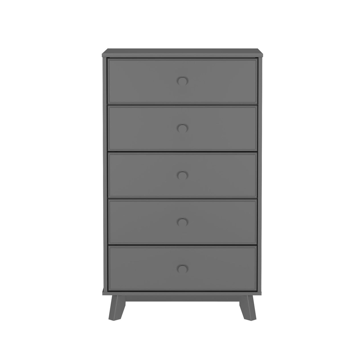 1800215000-121 : Furniture Max & Lily 5 Drawer Dresser, Grey