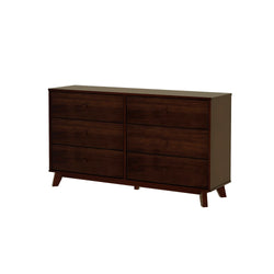 1800216000-005 : Furniture Max & Lily 6 Drawer Dresser, Espresso