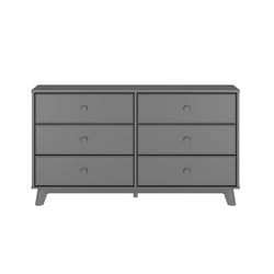 1800216000-121 : Furniture Max & Lily 6 Drawer Dresser, Grey
