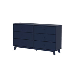 1800216000-131 : Furniture Max & Lily 6 Drawer Dresser, Blue