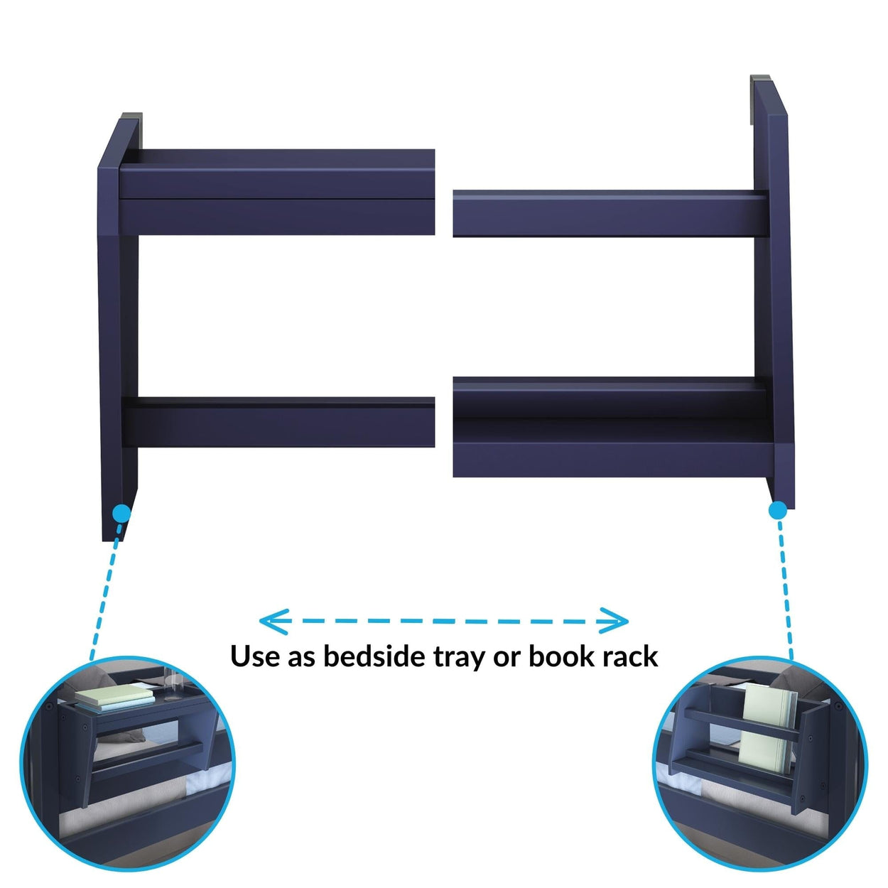 180099-131 : Furniture Bedside Tray, Blue