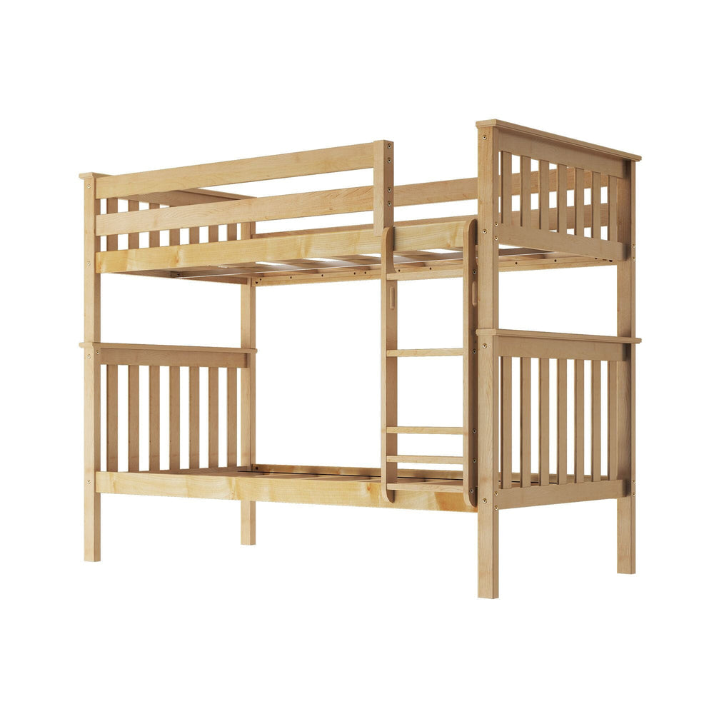 180201-001 : Bunk Beds Twin Over Twin Bunk Bed, Natural