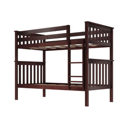 180201-005 : Bunk Beds Twin Over Twin Bunk Bed, Espresso