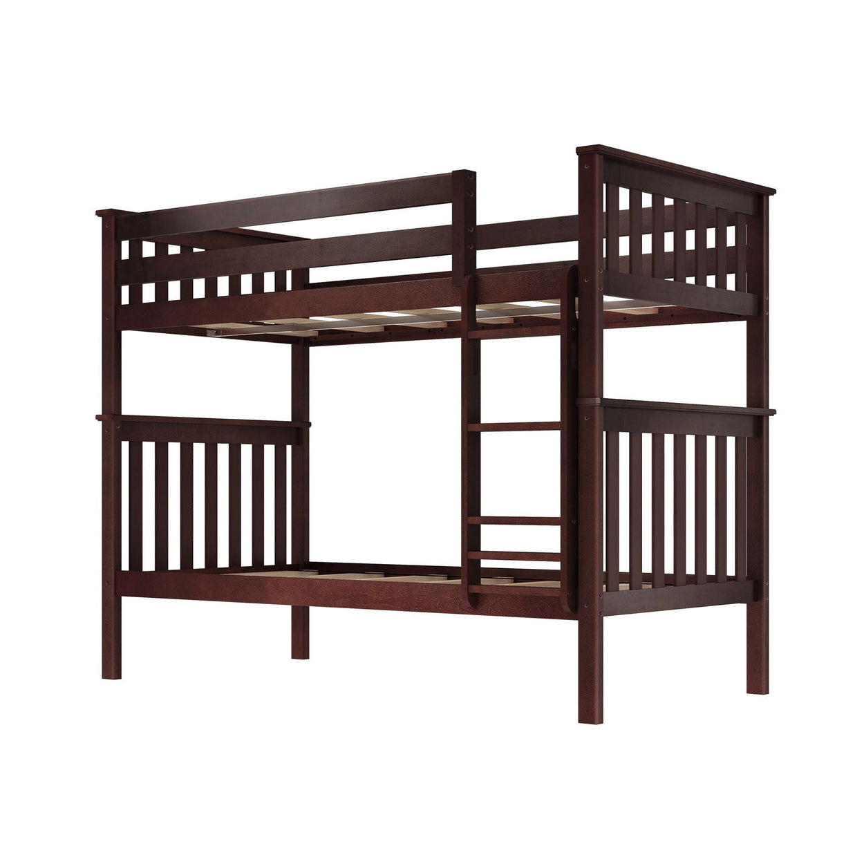 180201-005 : Bunk Beds Classic Twin over Twin Bunk Bed, Espresso