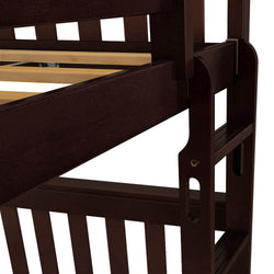 180201-005 : Bunk Beds Classic Twin over Twin Bunk Bed, Espresso