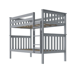 180201-121 : Bunk Beds Twin Over Twin Bunk Bed, Grey