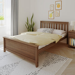 180211-008 : Kids Beds Classic Full-Size Platform Bed, Walnut