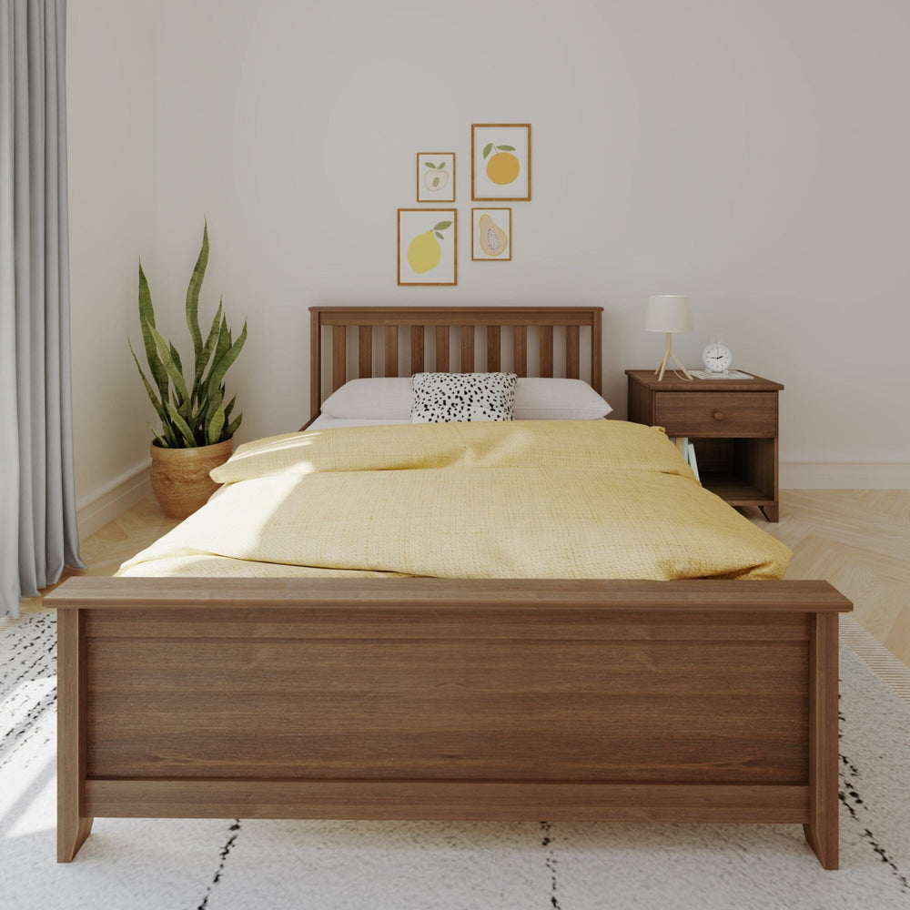 180211-008 : Kids Beds Classic Full-Size Platform Bed, Walnut