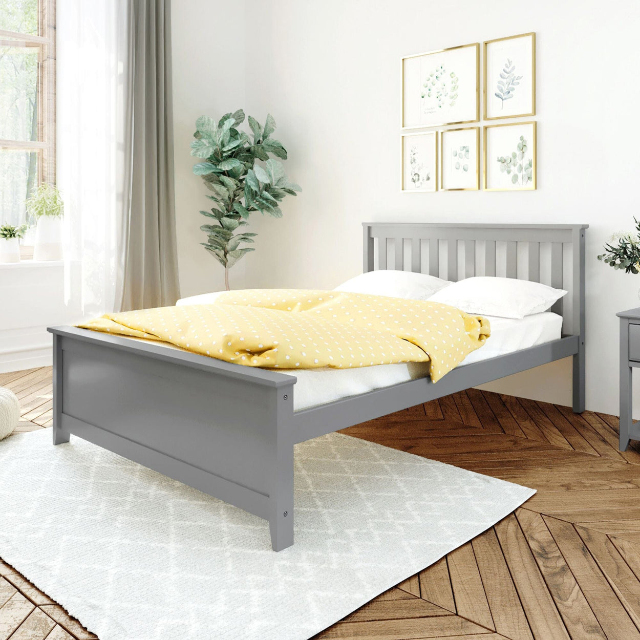 180211-121 : Kids Beds Classic Full-Size Platform Bed, Grey