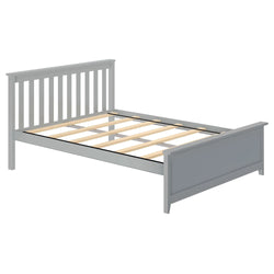 180211-121 : Kids Beds Classic Full-Size Platform Bed, Grey